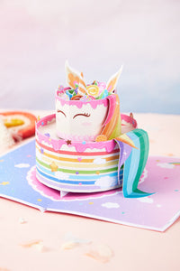 Unicorn Cake 3D Pop Up Card