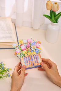 Heart Tulip Greeting Card