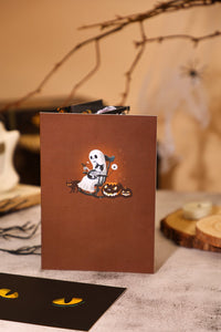 Hollow-Out Black Cat 3D Pop Up Card