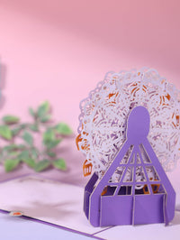 Lavender Crystal Ball Card