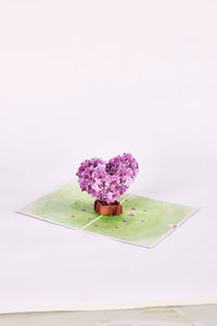 Orchid Heart Greeting Card