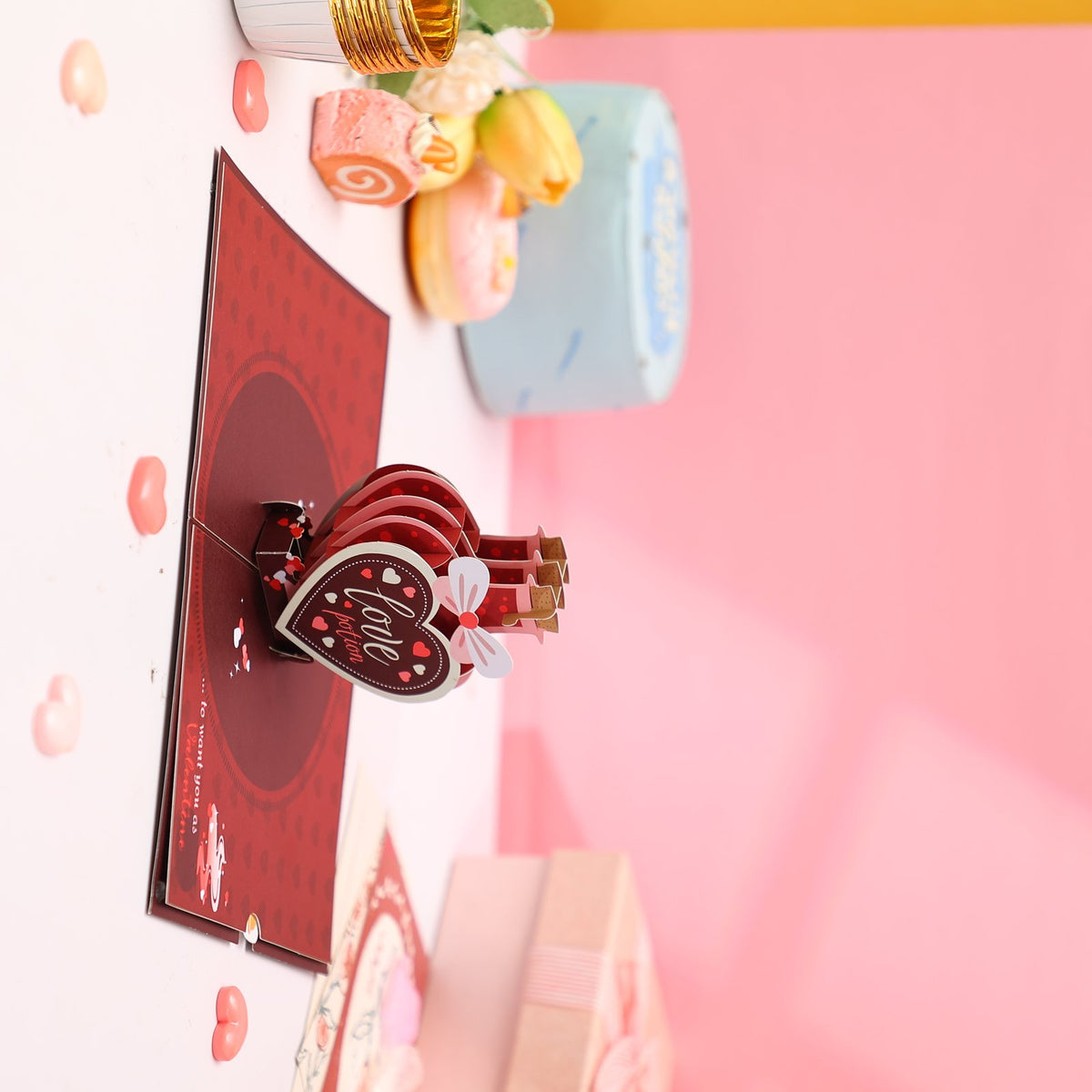 Heart Potion Bottle 3D Pop Up Card