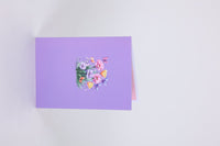 Purple Mother's Day Floral 3D Pop Up Card