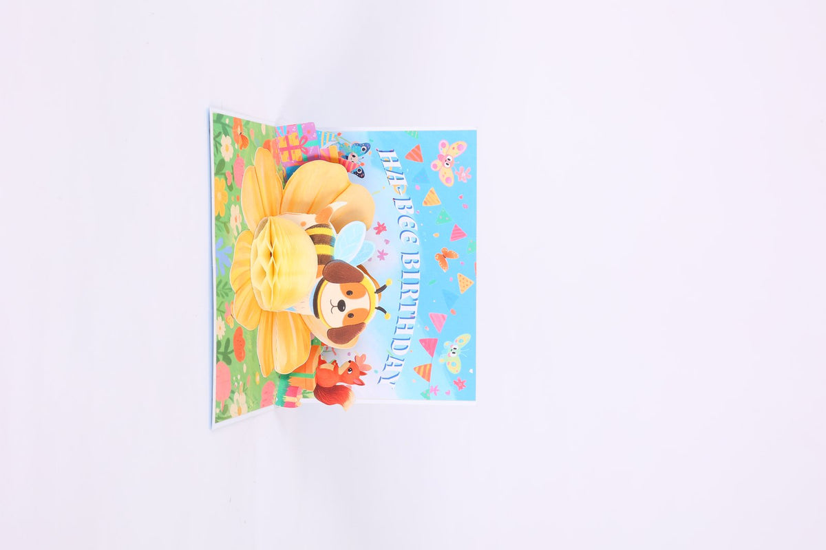Bumble Bee Flip Pop Up Card