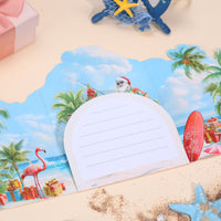 Flamingo Beach 3D Pop Up Card