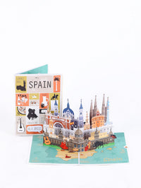 City Cityscape Greeting Card Spain