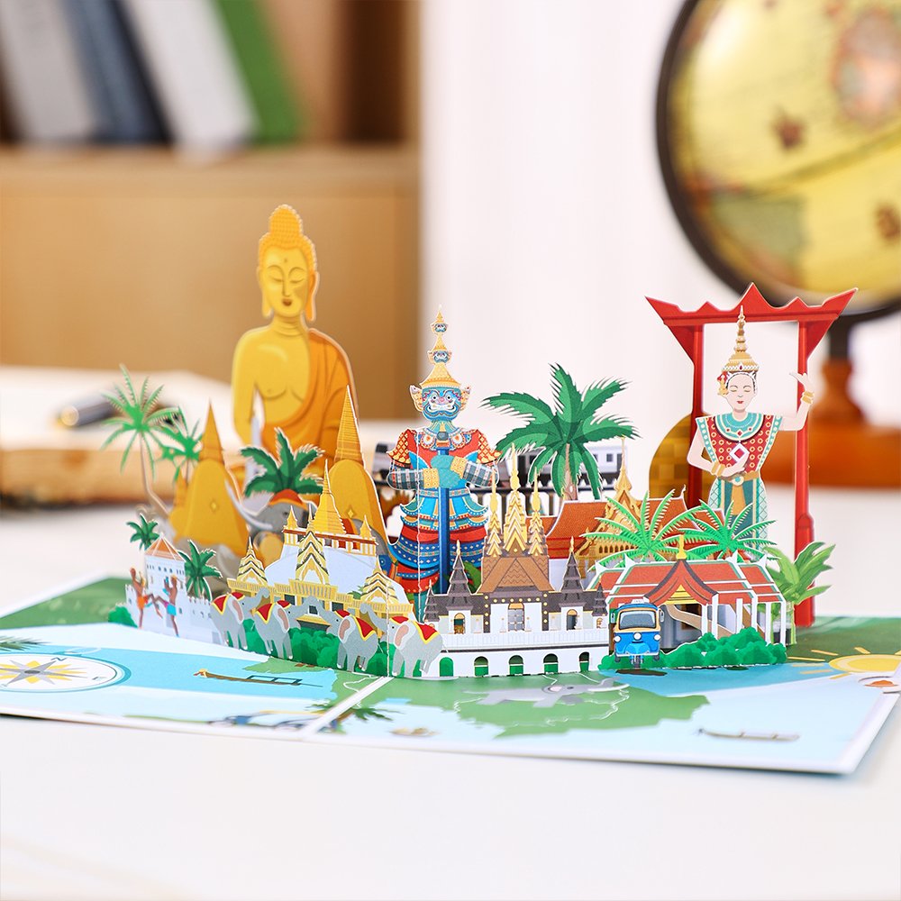 City Cityscape Greeting Card Thailand