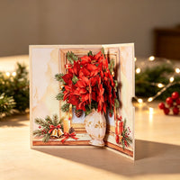 Christmas Flower Greeting Card