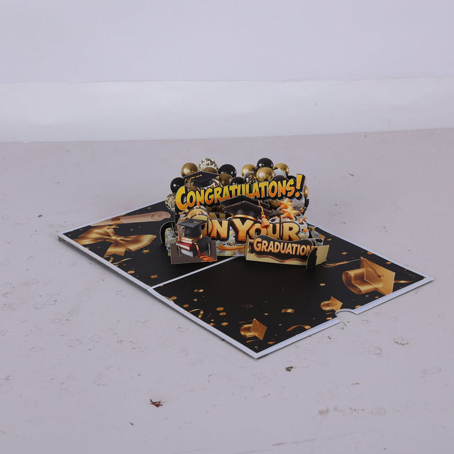 Congratulations Graduation 3D Pop Up Card