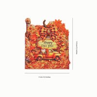 Thanksgiving Gnome Double Door Pop Up Card
