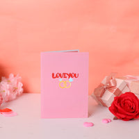 Rose Heart Love 3D Pop Up Card