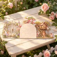 Pink Butterfly Fairy Double Door Card