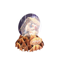 Christmas Nativity Manger Crystal Ball Card