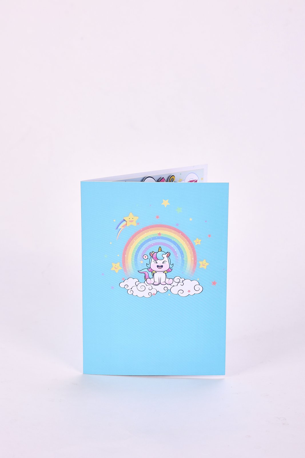 Blue Unicorn Birthday Greeting Card