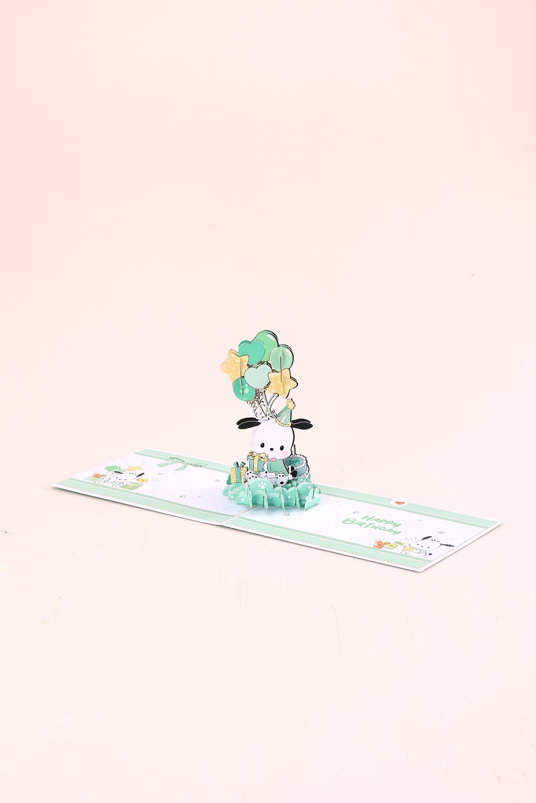 Pochacco Birthday Balloon Greeting Card