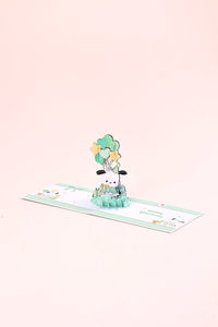 Pochacco Birthday Balloon Greeting Card