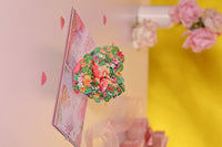 Heart Flamingo Greeting Card