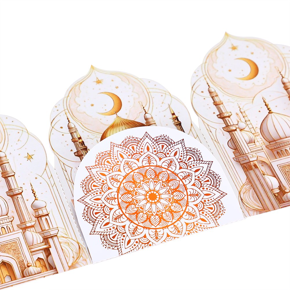 Eid Mubarak Double Door Architecture 3D Pop Up Card