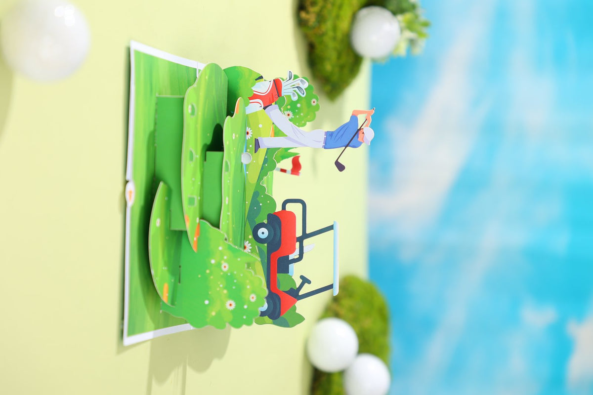 Golf Tournament 3D Pop Up Card