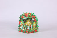 Nativity Poinsettia 3D Pop Up Card