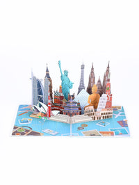 World Architecture 3D Pop Up Card