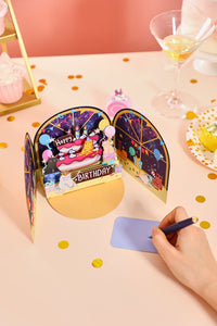 Cat Birthday Party 3D Pop Up Card