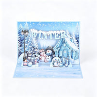 Winter Snowman Greeting Card