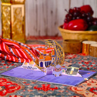 Eid Mubarak Moon A3 Giant Pop Up Card
