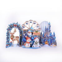 Christmas Amusement Park Double Door Pop Up Card