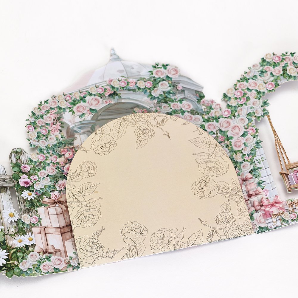 Garden Gazebo Wedding 3D Pop Up Card
