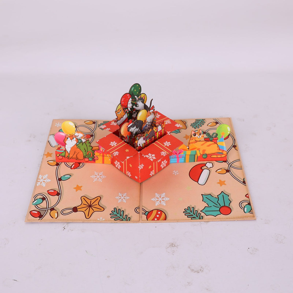 Christmas Cat Box Card