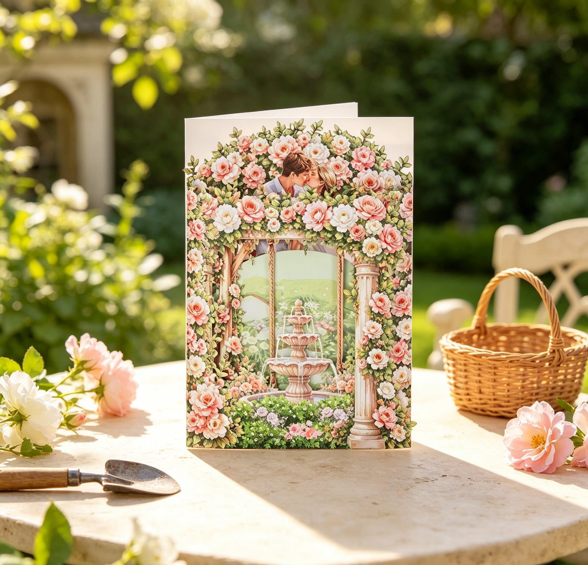 Garden Double Door 3D Pop Up Card