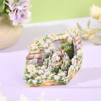 White Rose Dream Wedding 3D Pop Up Card
