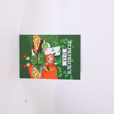St. Patrick's Day Leprechaun Flip Pop Up Card