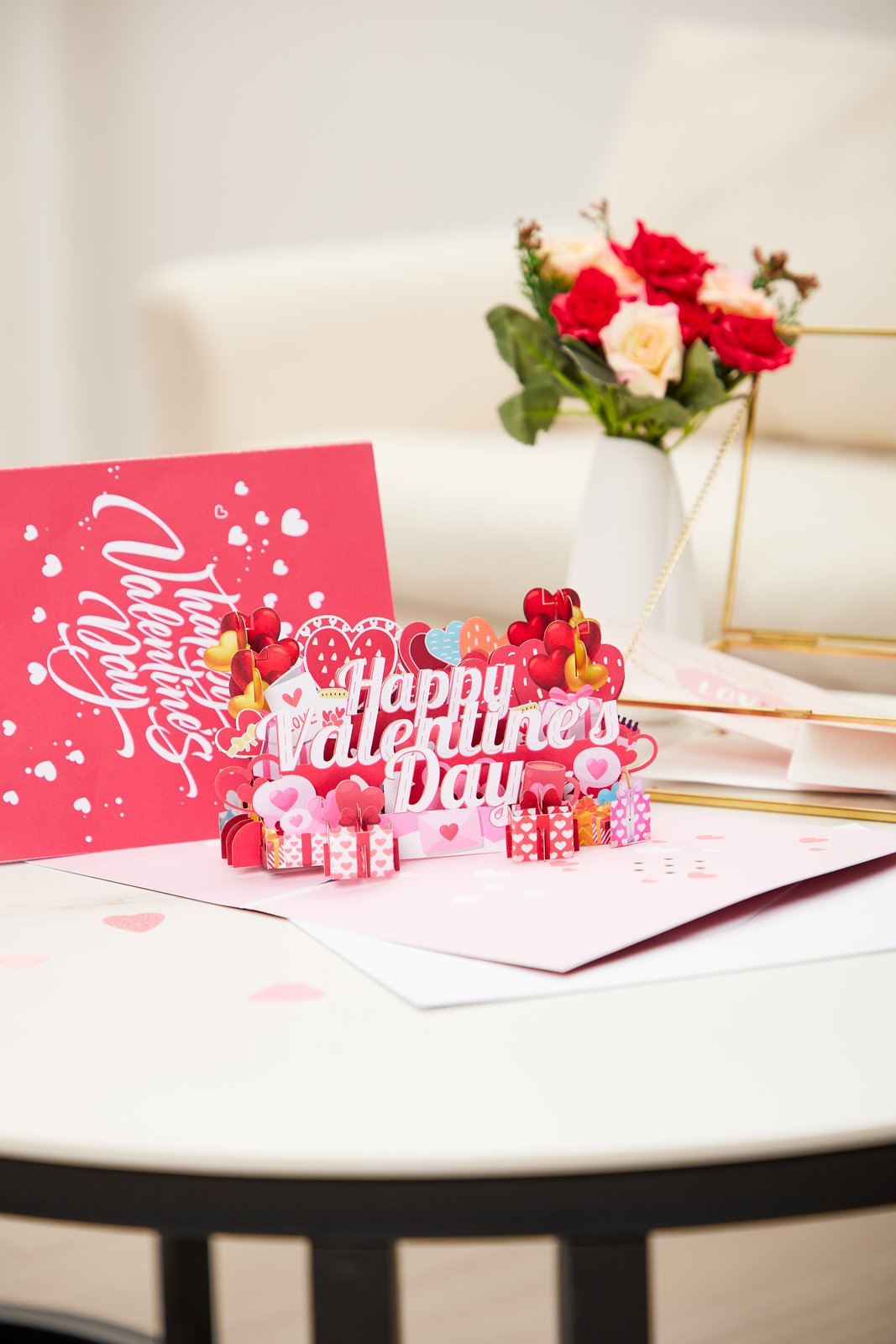 Valentine's Day Happy Music 3D Pop Up Card