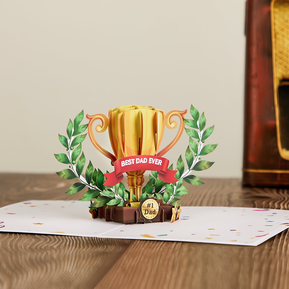 Father's Day Trophy 3D Pop Up Card