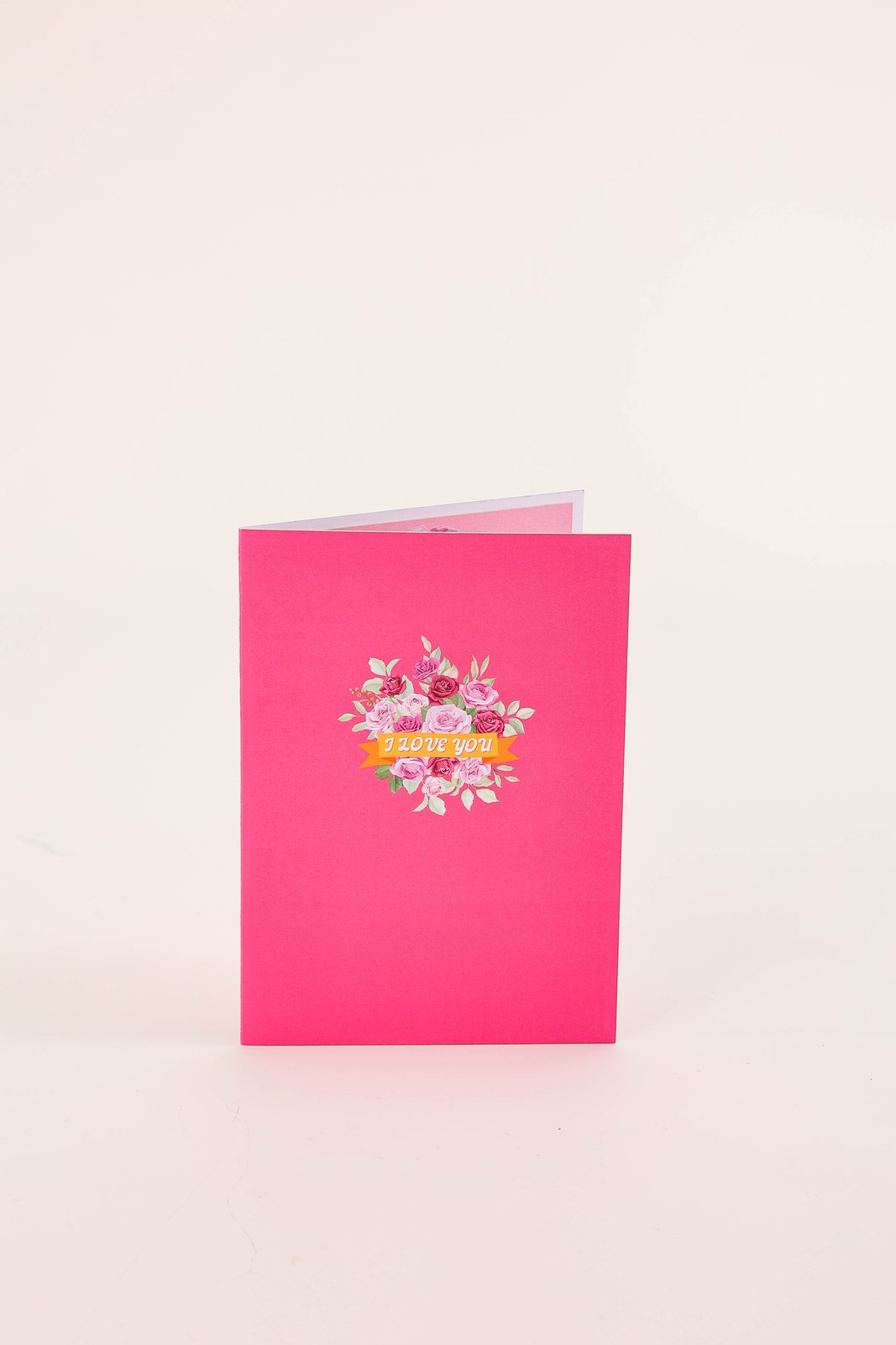 Valentine's Day Love You Rose Bear 3D Pop Up Card
