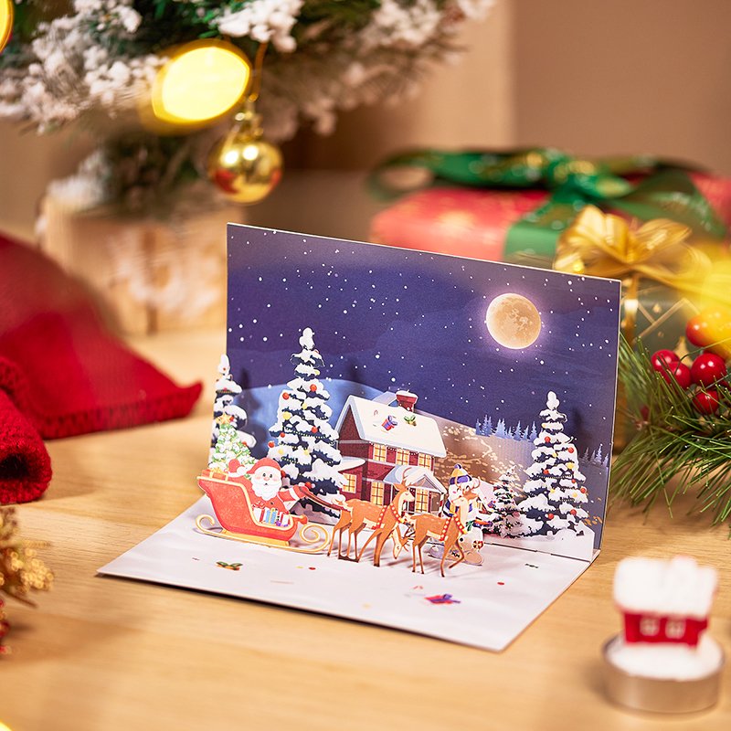 90° Christmas Greeting Card