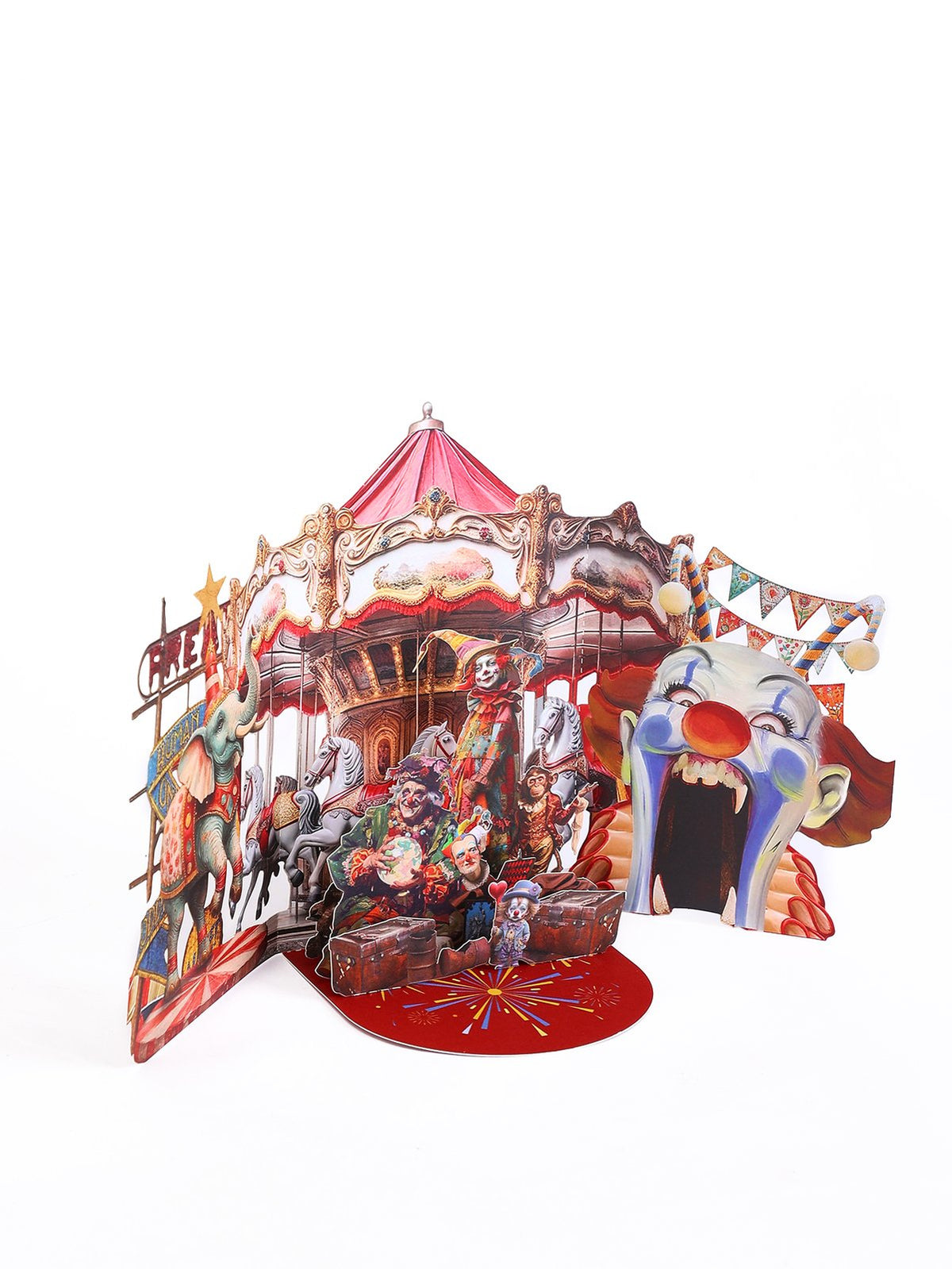 Circus Elephant 3D Pop Up Card