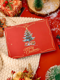 Vintage Christmas Tree Greeting Card