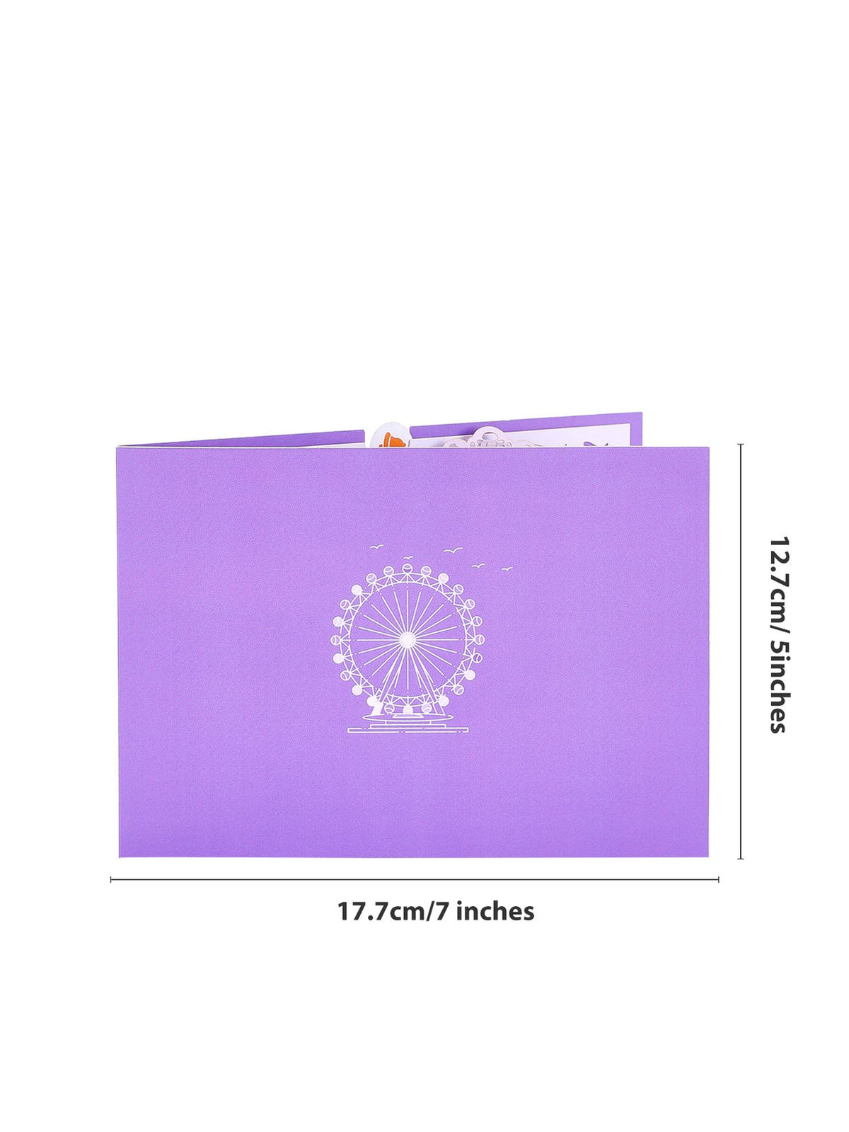 Lavender Crystal Ball Card