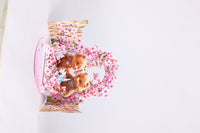 Cherry Blossom Bear Double Door Card
