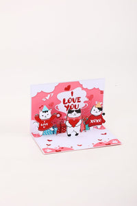 90° Cat Celebration Greeting Card