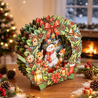 Christmas Beach Double Door Pop Up Card