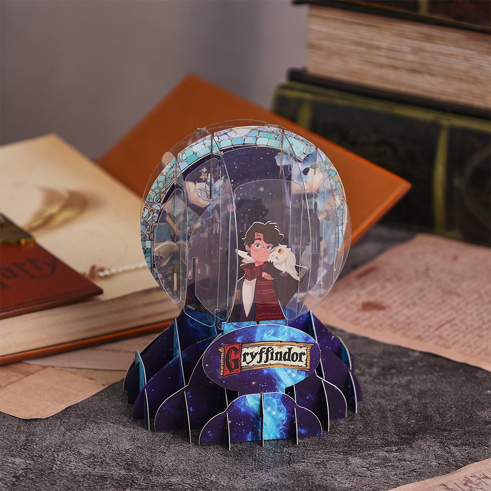 Magic Crystal Ball Castle Greeting Card