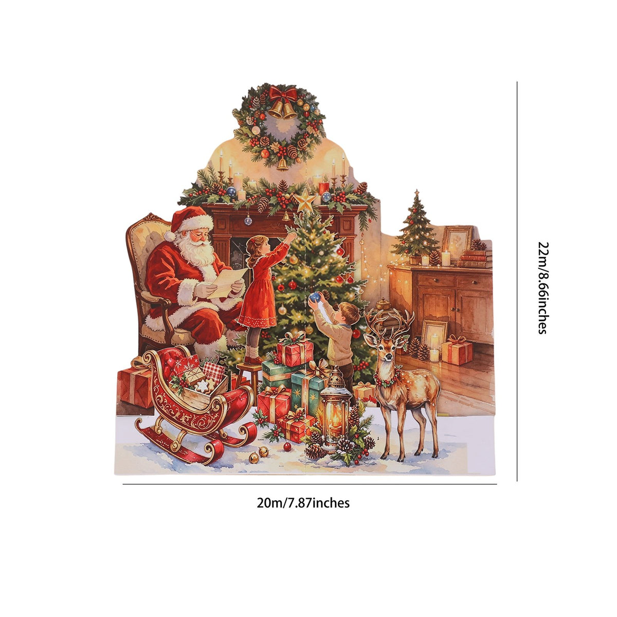 Vintage Christmas Ornament Greeting Card
