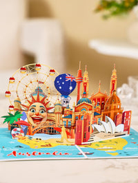 Australia City 3D Pop Up Card