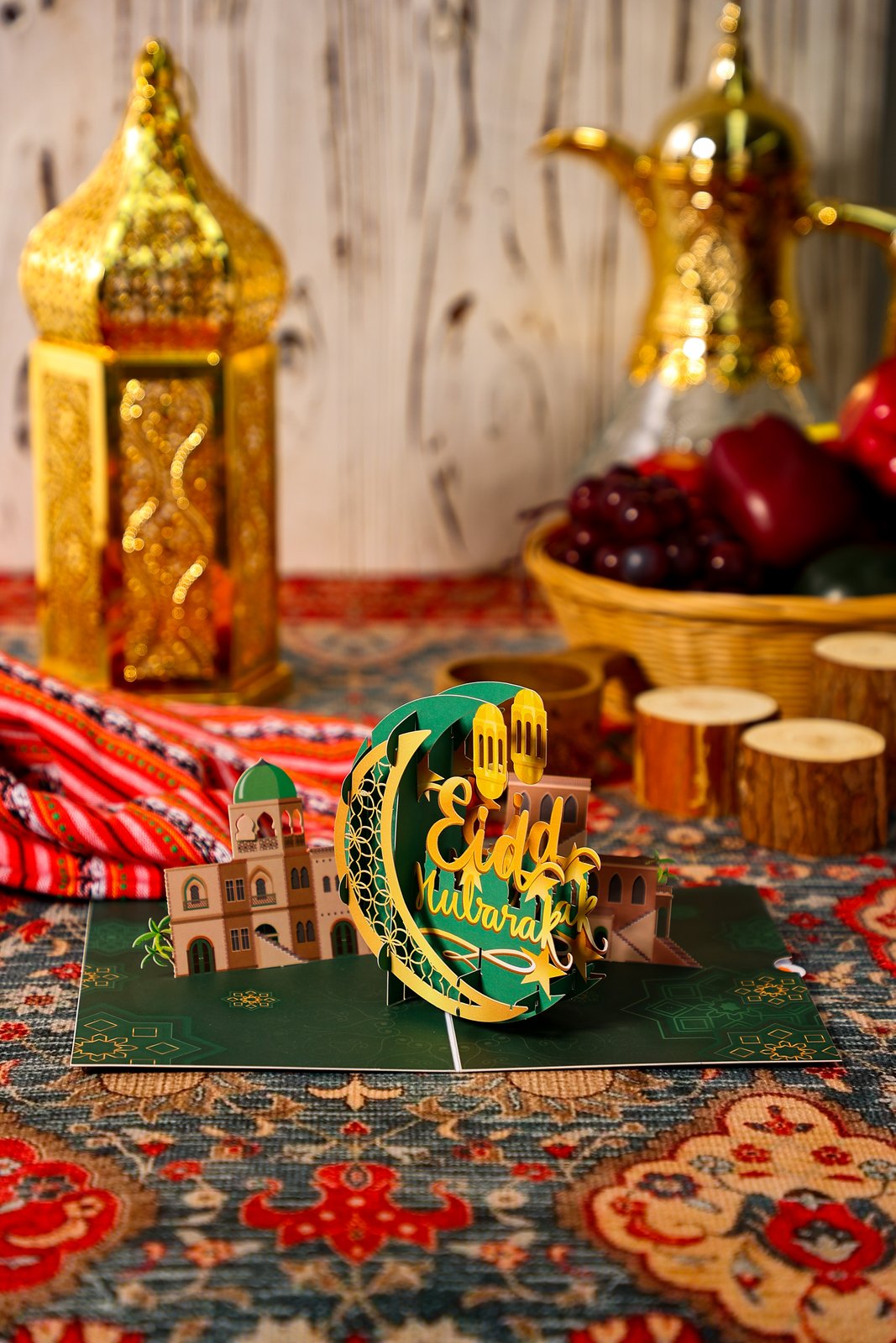 Eid Mubarak Moon Greeting Card
