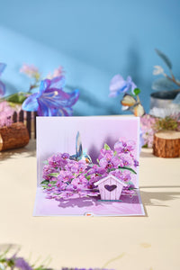 Orchid Hummingbird Greeting Card