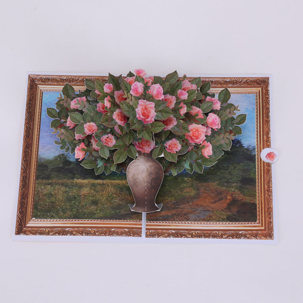 Van Gogh Rose Greeting Card